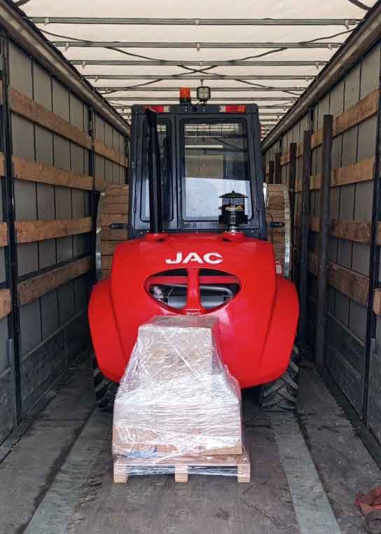 JAC CPCD35 Offroad 4WD для строительных задач перед передачей заказчику