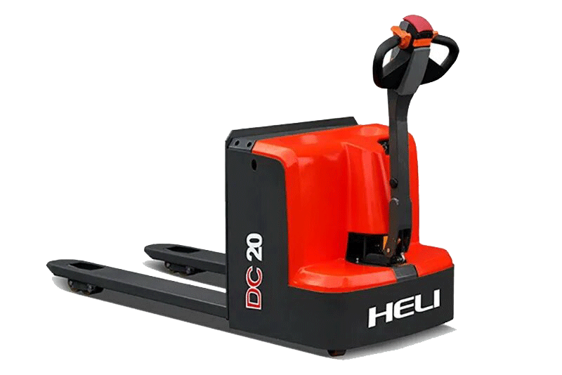 HELI CBD20 с откидной платформой оператора на фоне стеллажей